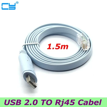 

USB 2.0 to console debugging circuit Router switch configuration cable 1.5m USB to RJ45 connection interface cable 1.5m 5ft