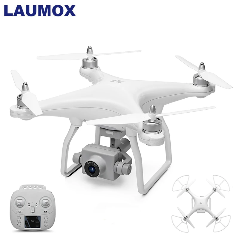 

LAUMOX X1 GPS Drone 1080P HD Camera 5G Wifi FPV RC Drone Quadcopter Helicopter 2-Axis Brushless Motor Self-stabilizing Gimbal