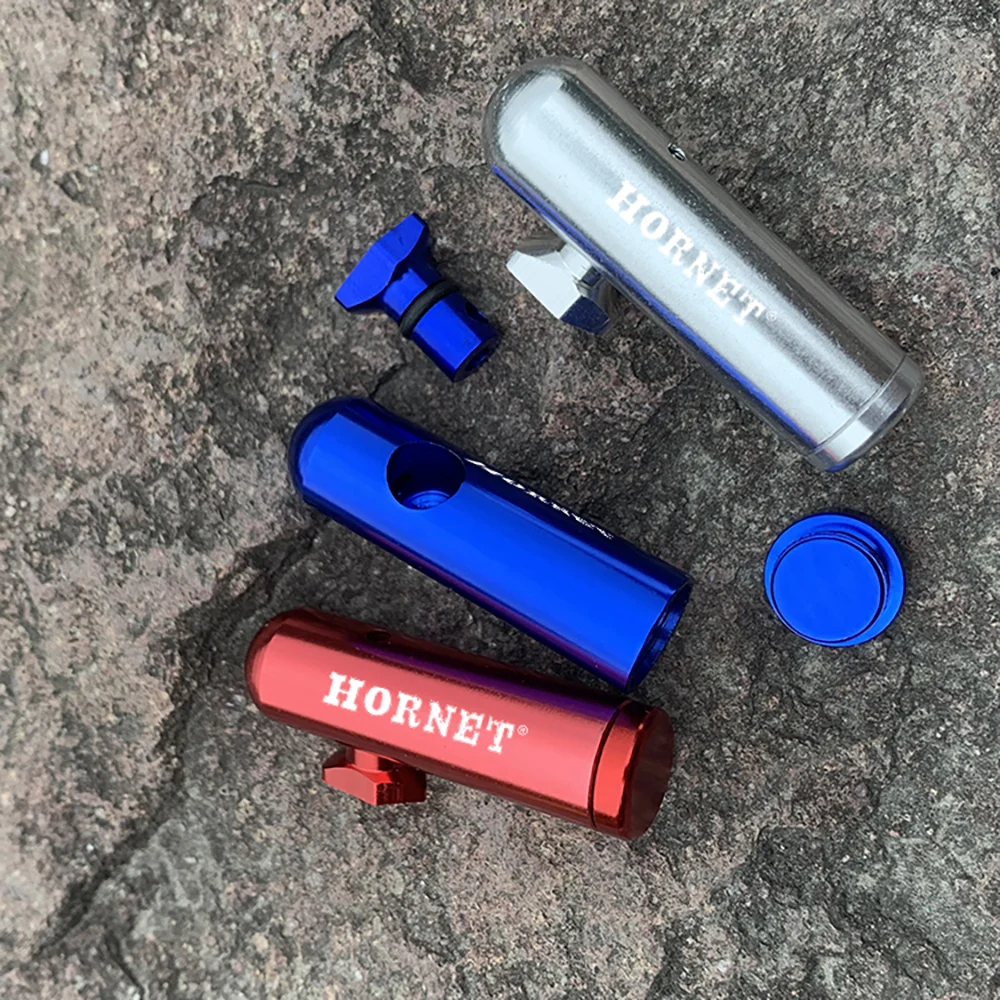 HORNET алюминиевый круглый наконечник для храпа Snuff Snorter порошок ракета диспенсер