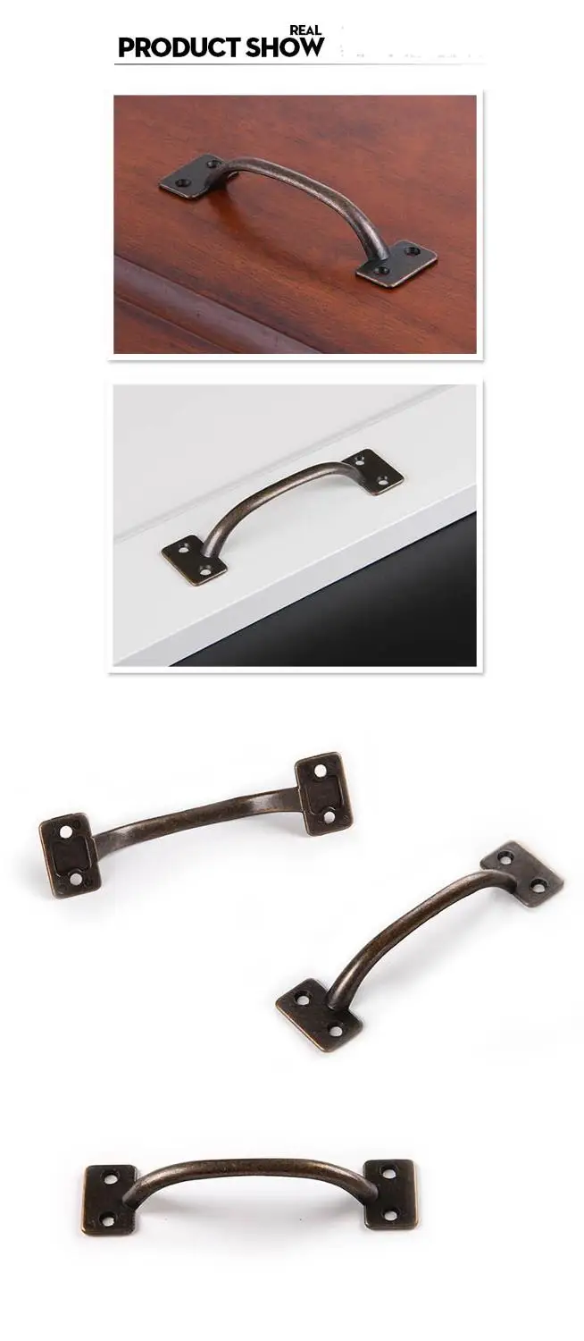 Classic antique bow handle American furniture European wardrobe kitchen cabinet door handle Desk drawer arch handle (Caf patina) Classic antique bow handle American furniture European wardrobe kitchen cabinet door handle Desk drawer arch handle (Caf patina)