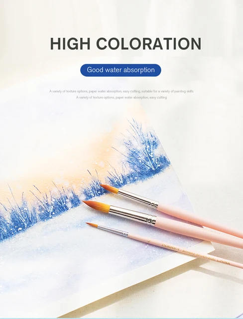 Baohong Papier Aquarelle 300g Grade Universitaire Pâte De - Temu