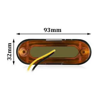 

2W Side Marker Lights Lamps For Car Truck Trailer Pickup 12-24V ABS+ PMMA 4 LED