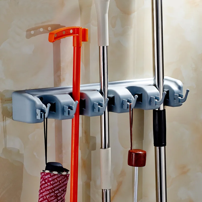 

Owen Mop Broom Rack Alumimum Multi-functional Rack Hook Magic Mop Hanging Broom of Rack