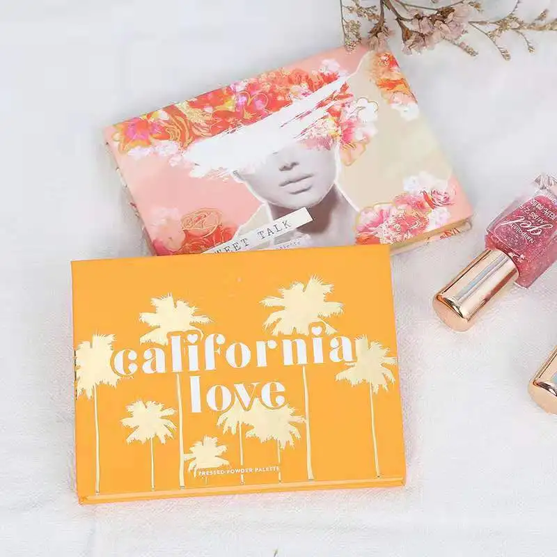 Красивые глазурованные 12 цветов California Love Coral тени для век Палитра Блеск мерцающие уникальные тени для век поднос макияж для глаз Косметика