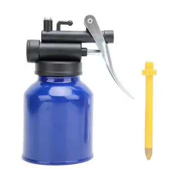 

250ml Machine Oiler High Pressure Oil Can Pot Hand-Operated Tool for Lubricating Oil High Pressure Stainless Steel Oil Can