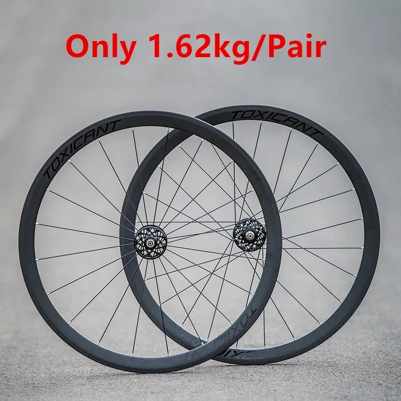 TOXICANT Carbon Fiber Wheelset Wheels Fixed Gear Bike Modification