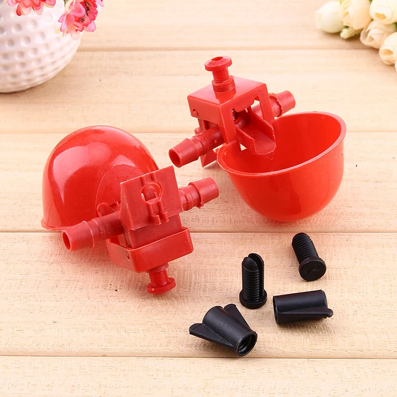 Poultry Automatic Quail Water Drinker Drinking Cup Bird Coop Chick Feed Cup Poultry Farm Animal Supplies Random Color