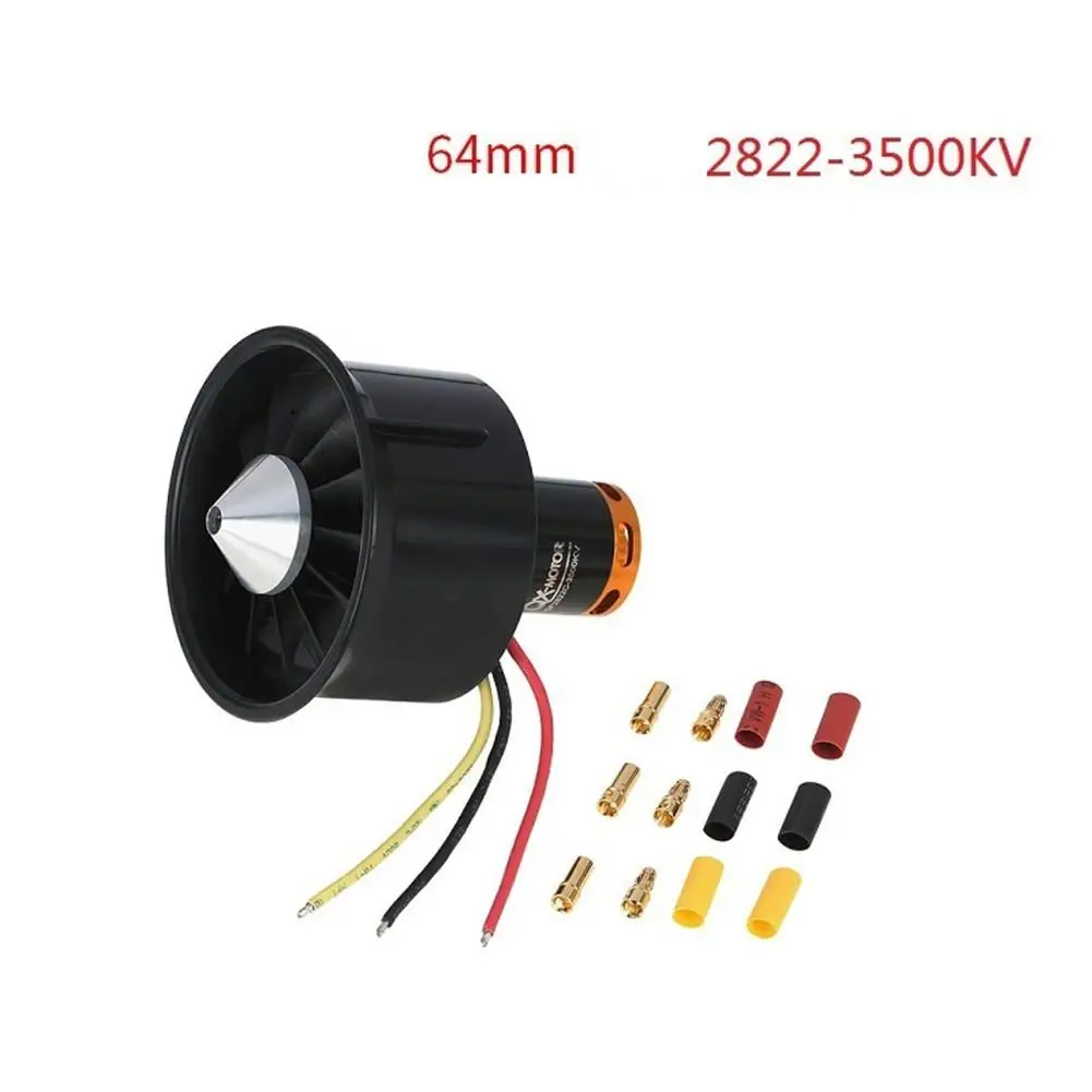 Kuulee QX-Motor new 64mm EDF 12 leaf set QF2822-4300kv 3s upgrade section edf 64mm ducted fan