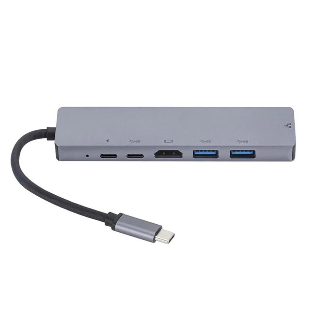 Type-C к rj45 hdmi PD type C зарядный порт 6 в 1 концентратор Gigabit Ethernet Lan 4K для Mac book Pro Thunderbolt 3 USB-C зарядное устройство