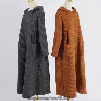 

Jerseys Mujer Moda 2019 Winter Plus Size Women Long Pullover Sweater Dress Damski Poncho Robe Pull Femme Hiver Knitwear Clothes