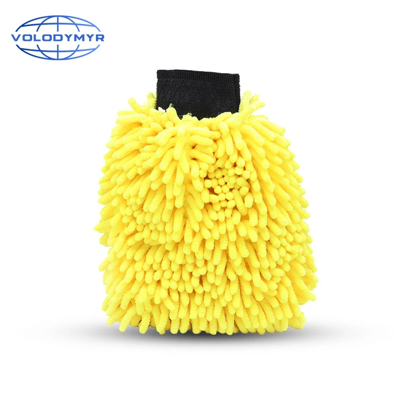 Extra Large Size Clean Tools Kits Premium Chenille Micro Car Wash Mitt 2 Pack 