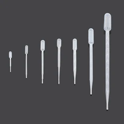 Pipettes graduées de transfert en plastique jetables, compte gouttes oculaire, fournitures d'expérimentation de bureau et de laboratoire, 100/0.2/1 /2 /3 /5 /10mL, 0.5 pièces 