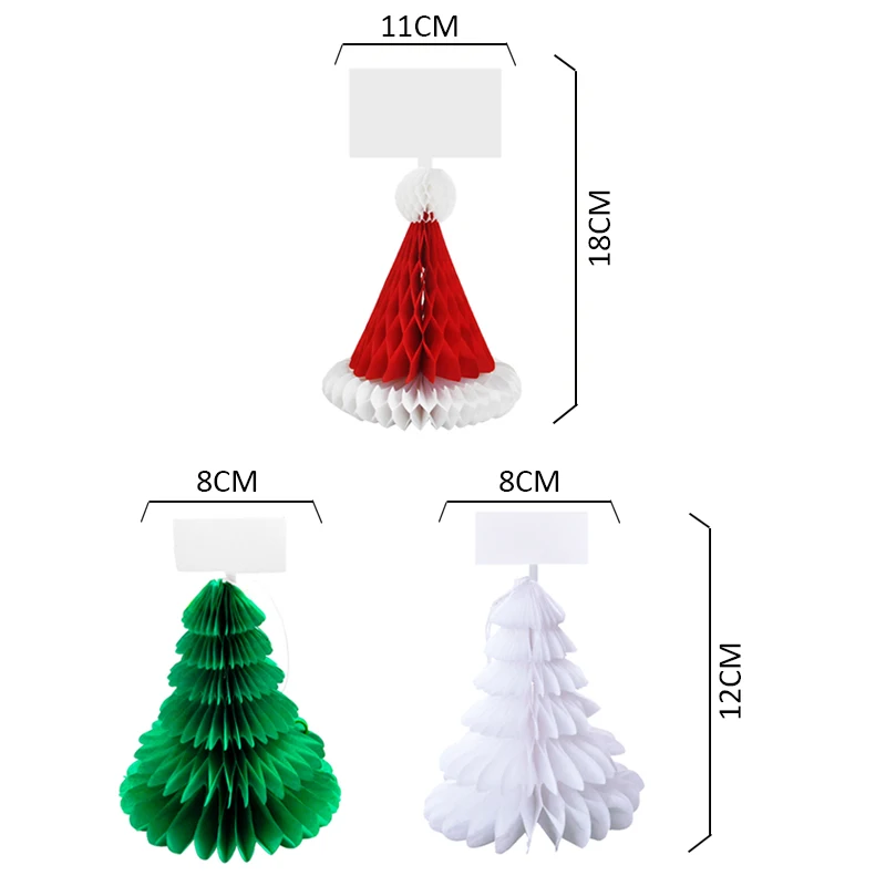 4 шт. Рождественская елка-Форма Место бумажные карты Рождественская шляпа держатели для карт-указателей мест за столом имя сиденья Руководство украшение стола домашние вечерние 3D Гирлянда