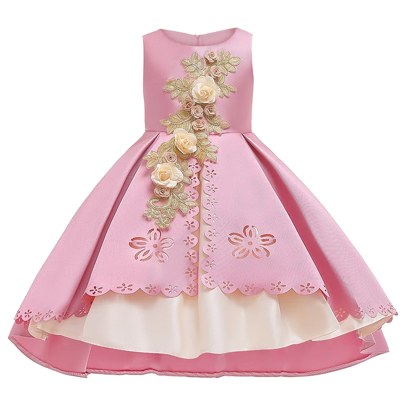 Детское платье принцессы синее красное розовое на Возраст 3-5-10 лет | Детская