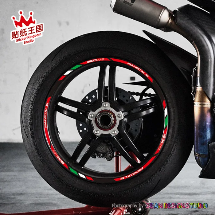 Для Panigale 848 899 959 1098 1198 1199 1299 V4S колеса мотоцикла Стикеры наклейка Светоотражающие Обода велосипед подходит