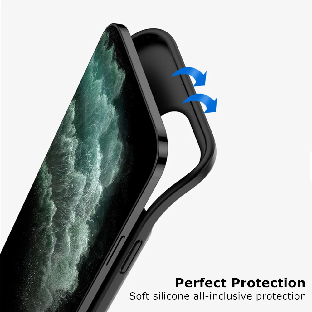 Power Bank Cover For iPhone 13 Pro Max 13 Pro 13 Mini Battery Cases Silicone Shockproof External Battery Powerbank Charging Case