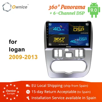 

Ownice 4G LET Android 9.0 Octa Core Radio Android 9.0 K3 K5 K6 Car GPS for Renault Logan 2009 - 2013 DSP 360 Panorama Optical