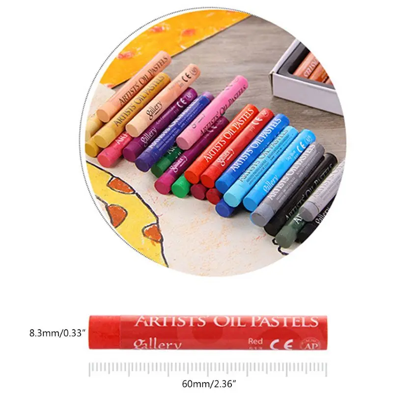 48 Color Oil Pastel for artist Student Graffiti Soft Pastel Painting Drawing Pen  images - 6