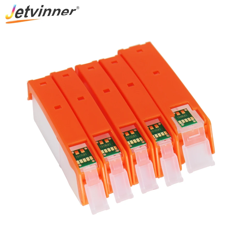 Jetvinner 5 цветный PGI 450 CLI 451 многоразовый картридж с чипами ARC для принтеров Canon PIXMA IP7240