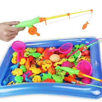 

Herbabe Baby Fishing Toys for Girls Boys Magnetic Play Water Baby Toys Toddler Kids Magnet Fishing Toy Set Home Outdoor Games