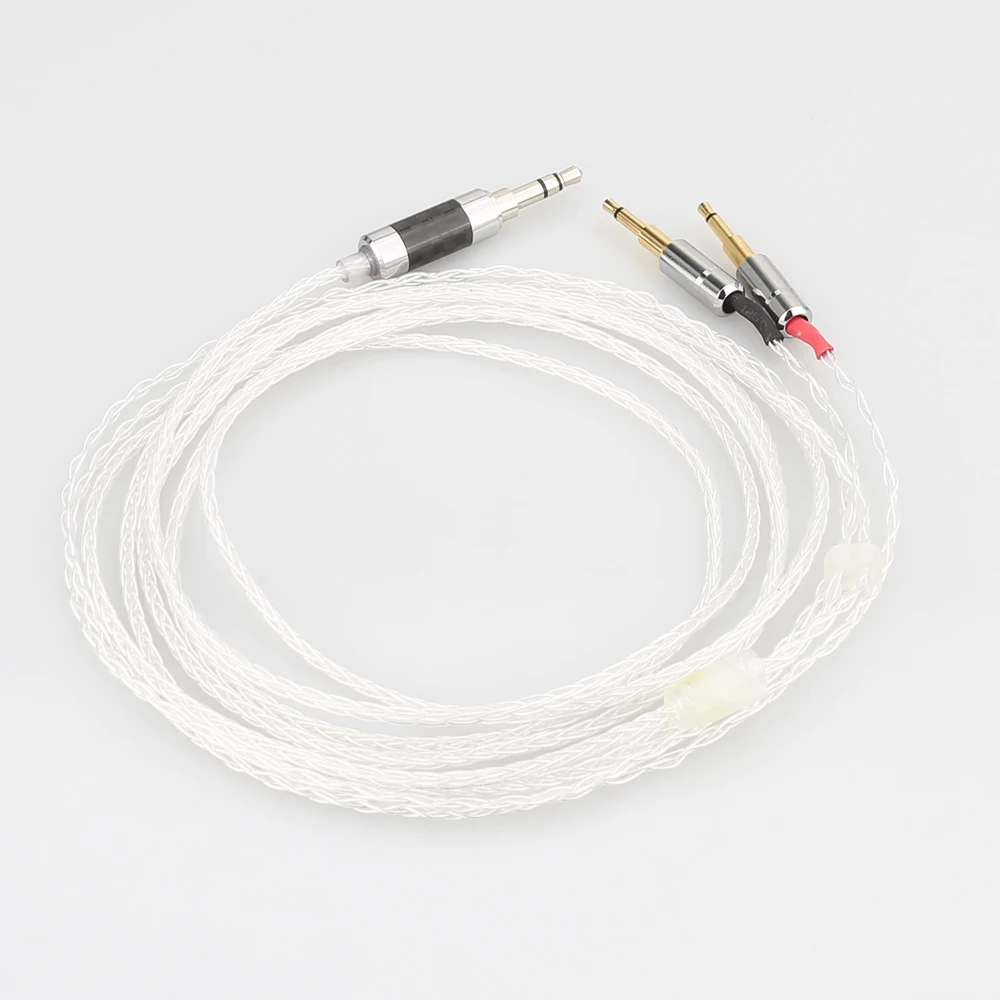 Audiocrast 3 5mm 8core Silver Plated Headphone Upgrade Cable for HE1000 HE400S HE560 Oppo PM 1 PM 2