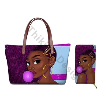 

Bags For Women 2020 Fashion Handbag Black Girls Print Ladies Shoulder Bag Casual Beachbag For Custom Sac Bandouliere Femme