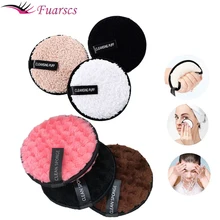 

Reusable Makeup Remover Pads Washable Cotton Wipes Microfiber Make Up Removal Sponge Face Round Cleaning Pads Beauty Tools Puff
