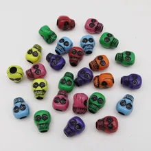 10 шт.-50 шт., вязанные крючком косички, разноцветная футболка с изображением черепа и волос, бусины для дредов, плетение, наращивание волос, бусины, кольца, трубки, аксессуары