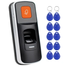 RFID автономный отпечаток пальца Замок Контроля Доступа биометрический считыватель отпечатки, контроллер открывания двери поддержка SD карты двери