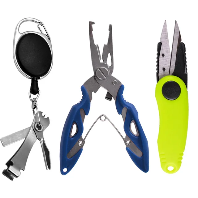 Fishing Quick Knot Tools Stainless Steel Nipper Line Cutter Clipper Hook Eye Cleaner Hook Sharpener Fly Tying Tool Tackle