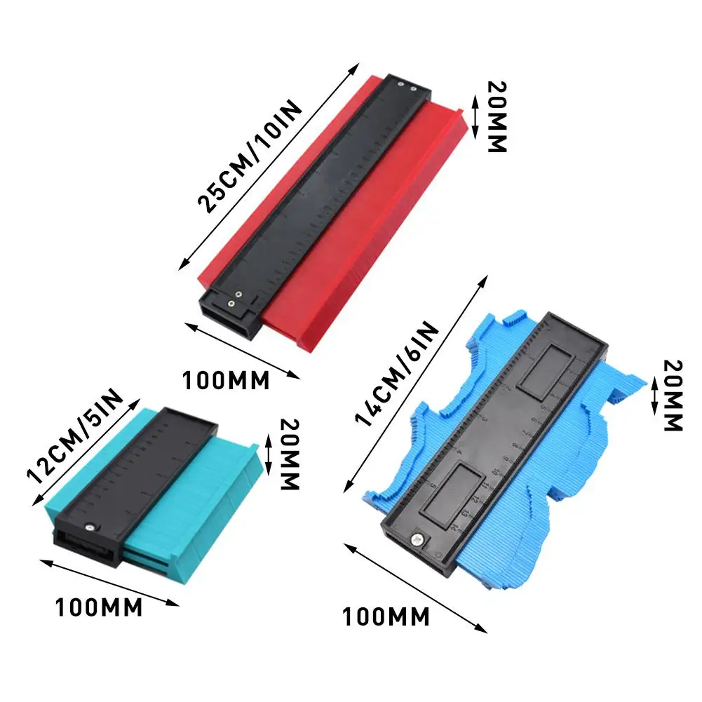 Контурный Калибр форма Дубликатор пластик Деревообработка форма Трассировка шаблон измерительный инструмент неправильной формы s профиль копировальный датчик