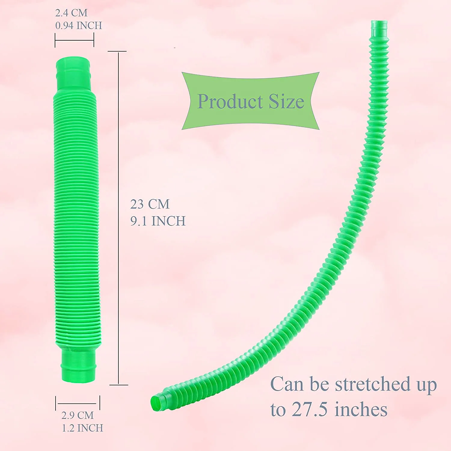 Colorful Tubes Fidget Toys Folding Autism Adults Sensory Stress Relief Simple Toys for Adults Children Funny Antistress Toy 6