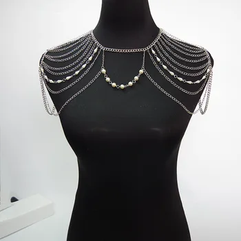 

Body Chain Jewelry Simple Chain Multi-layer Shoulder Chain Body Chain Exaggerated Necklace