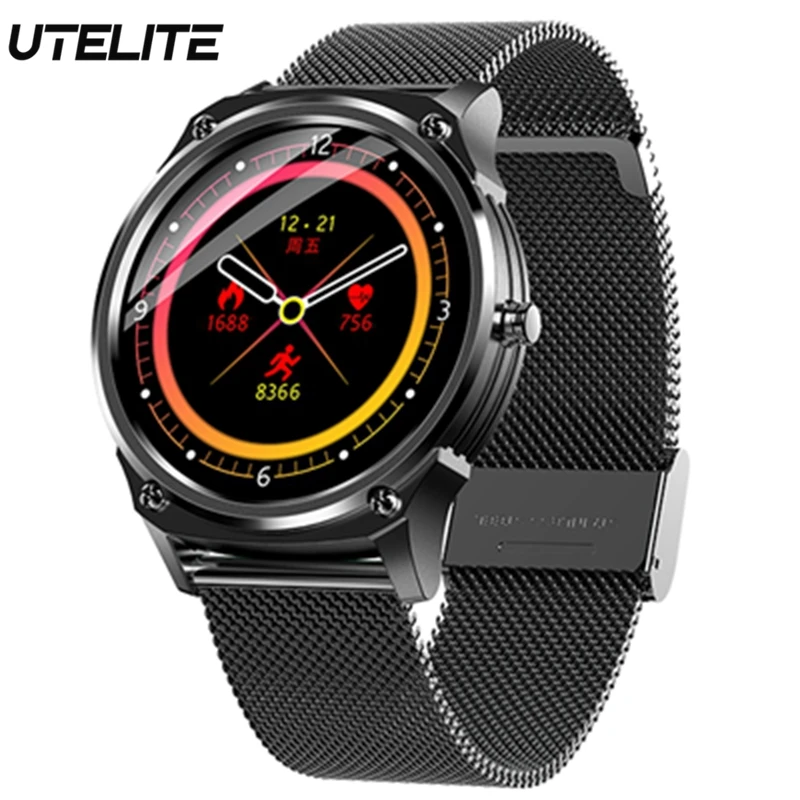 

UTELITE MX2 Smart Watch IP68 Waterproof Full Touch Screen Watch Shutter Message Push Reminder Smart Clock for Android IOS Phones