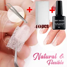 Уход за ногтями, стекловолокно, шелк, наклейки для ногтей, гель для наращивания, инструменты для дизайна ногтей, профессиональные кончики для ногтей W5