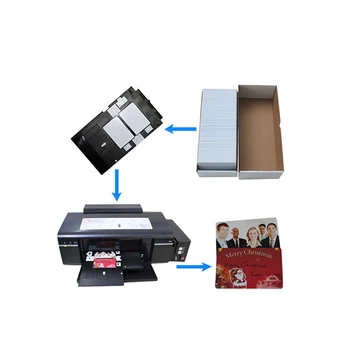 

Access Control 13.56mhz Rewritable Smart NFC Tag NTAG 215 Chip Glossy Inkjet Printable PVC White Card for Epson Printer