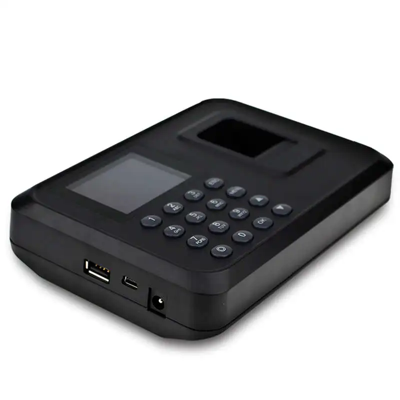 2.4 Inch Biometric Fingerprint Attendance Machine Usb Finger Scanner Time Card Locker Free Software Password For Security System
