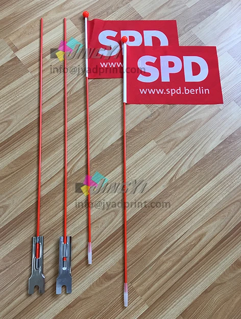 Цветной детский развлекательный велосипедный безопасный флаг с принтом на