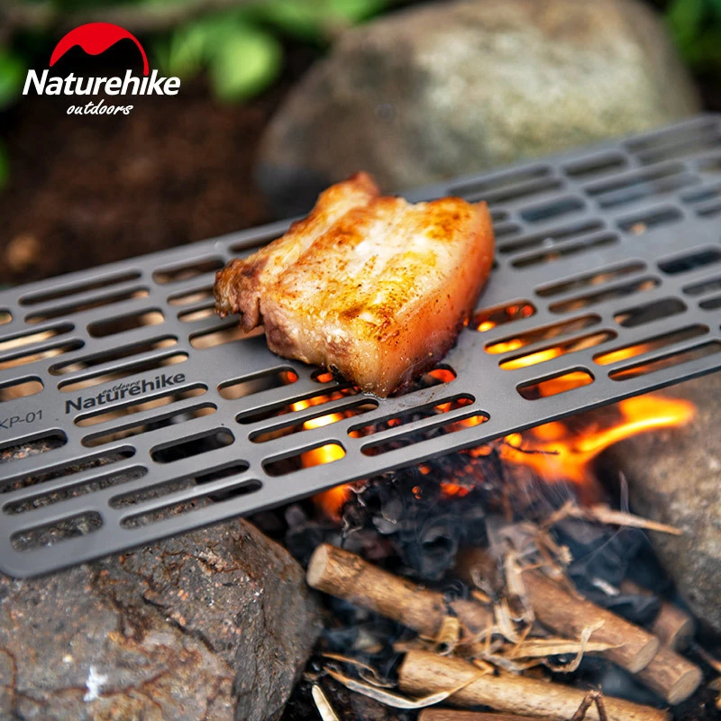 Kind meer en meer Aanpassingsvermogen Naturehike Titanium Grill Net Charcoal Barbecue Plate For Outdoor BBQ  Camping hiking|Outdoor Tablewares| - AliExpress