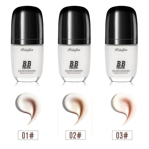 Temperature Change Color Bb Cream Moisturizing Cover Blemishes Color Changing Liquid Foundtion