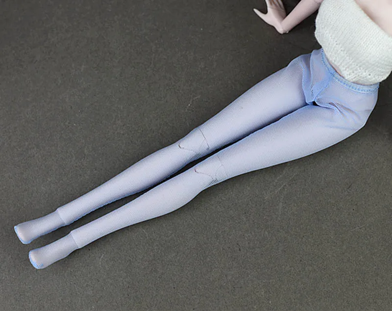 Fashion Doll Accesssories High Elastic Pantyhose For Barbie Dolls Clothes Handmade Mesh Stocking Bottoms Trousers Pants Legging - Цвет: blue