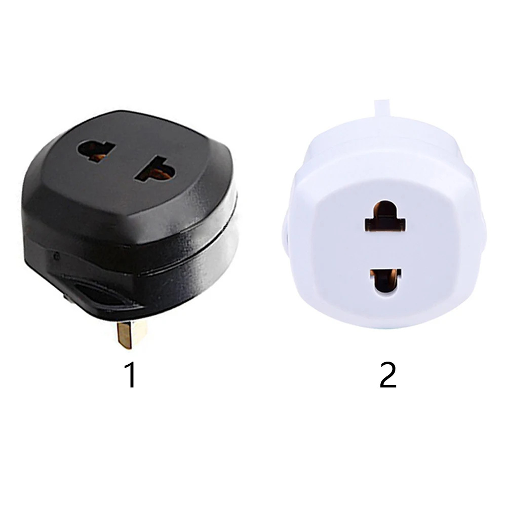 

EU TO UK Socket Plug Brass Conductor Adapter Lightweight Power Conversion 2-Pins To 3-Pins Home Abroad ABS Travel