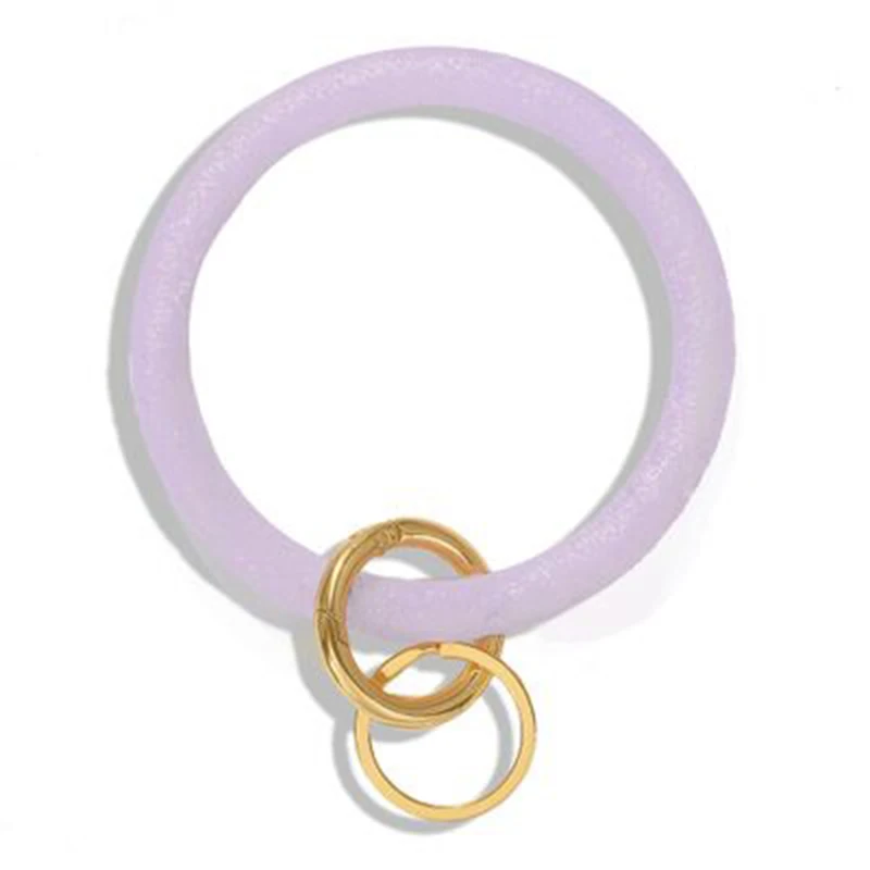 Cpop модный силикагель браслет брелок-браслет кольцо для ключей мягкий силиконовый для ключа автомобиля держатель цепи женские аксессуары, бижутерия - Цвет: J