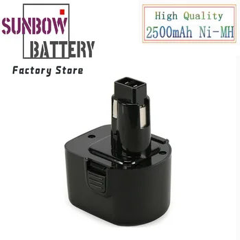 

Ni-MH 12V 2500mAh Rechargeable Battery Replacement For Black&Decker PS130 PS130A Power Tool A9252 A-9252 A9275 A-9275 A9266