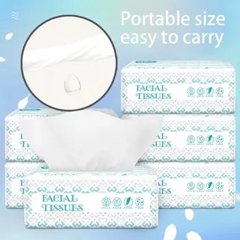 

4 Layers Wood Pulp Paper Napkins Facial Tissues Toilet Paper 60 Sheets/Pack NEW