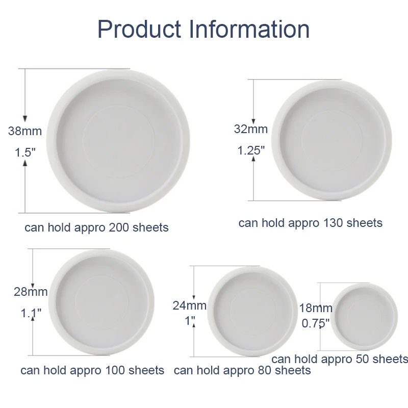 Fromthenon Custom Note-Taking System Discbound Expansion Discs 1.5" 1.25" 1" Suitable for Customizable Mushroom Hole Planners