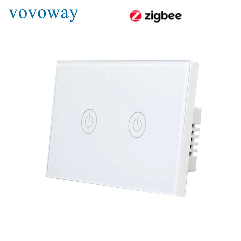 Smart touch switch US standard light switch zigbee network connection mobile phone APP  remote control 1/2/3gang Interrupter
