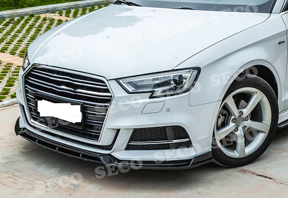 Для Audi A3 Sline S3 Not A3 standard ABS передний бампер Спойлеры для губ Лопата против столкновений спойлер