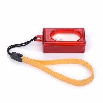 

2017 Mini Rushed Ultrasonic Dog Pet Click Clicker Training Trainer Rectangle Shape Plastic Pet Supplies Aid Wrist Strap New