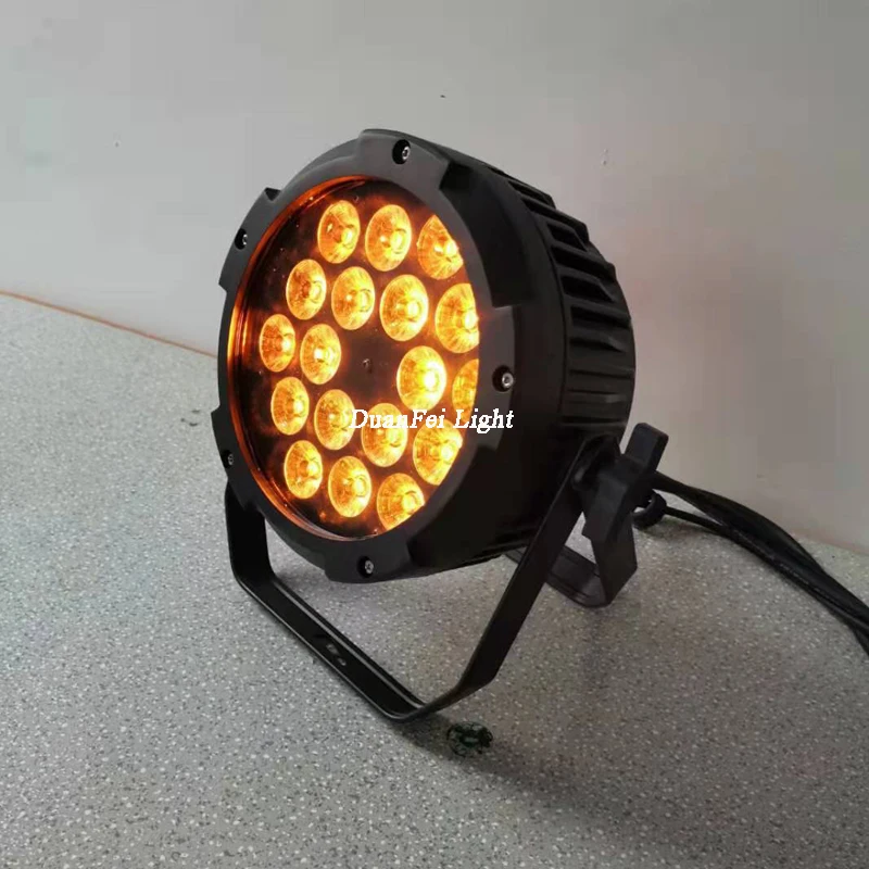 Высокое качество 18x18 Вт rgbwa УФ led par Банки открытый ip65 led плоский прожектор par с мультичипом rgbwa uv 18 Вт